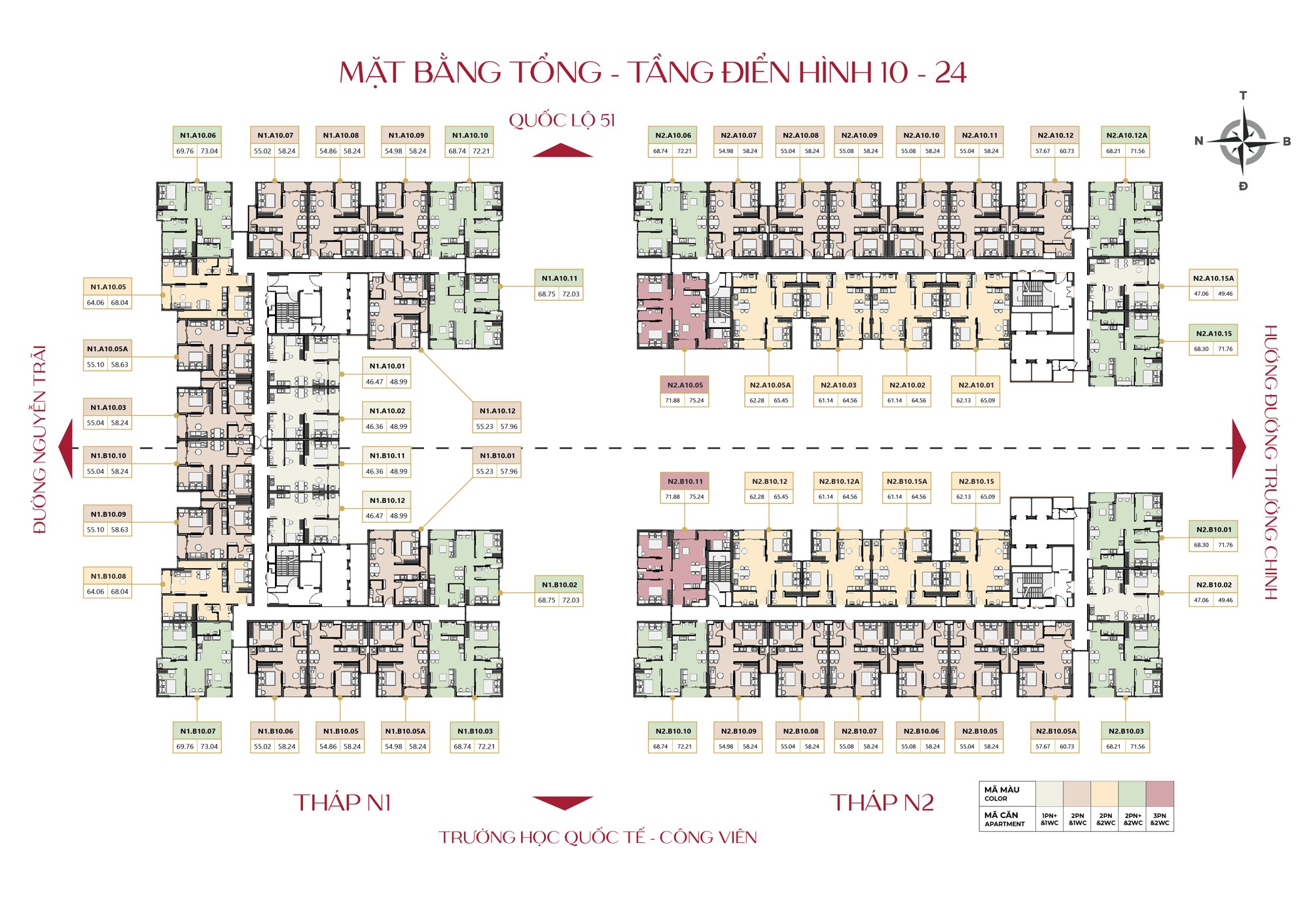 Mặt bằng tầng điển hình Maison Grand