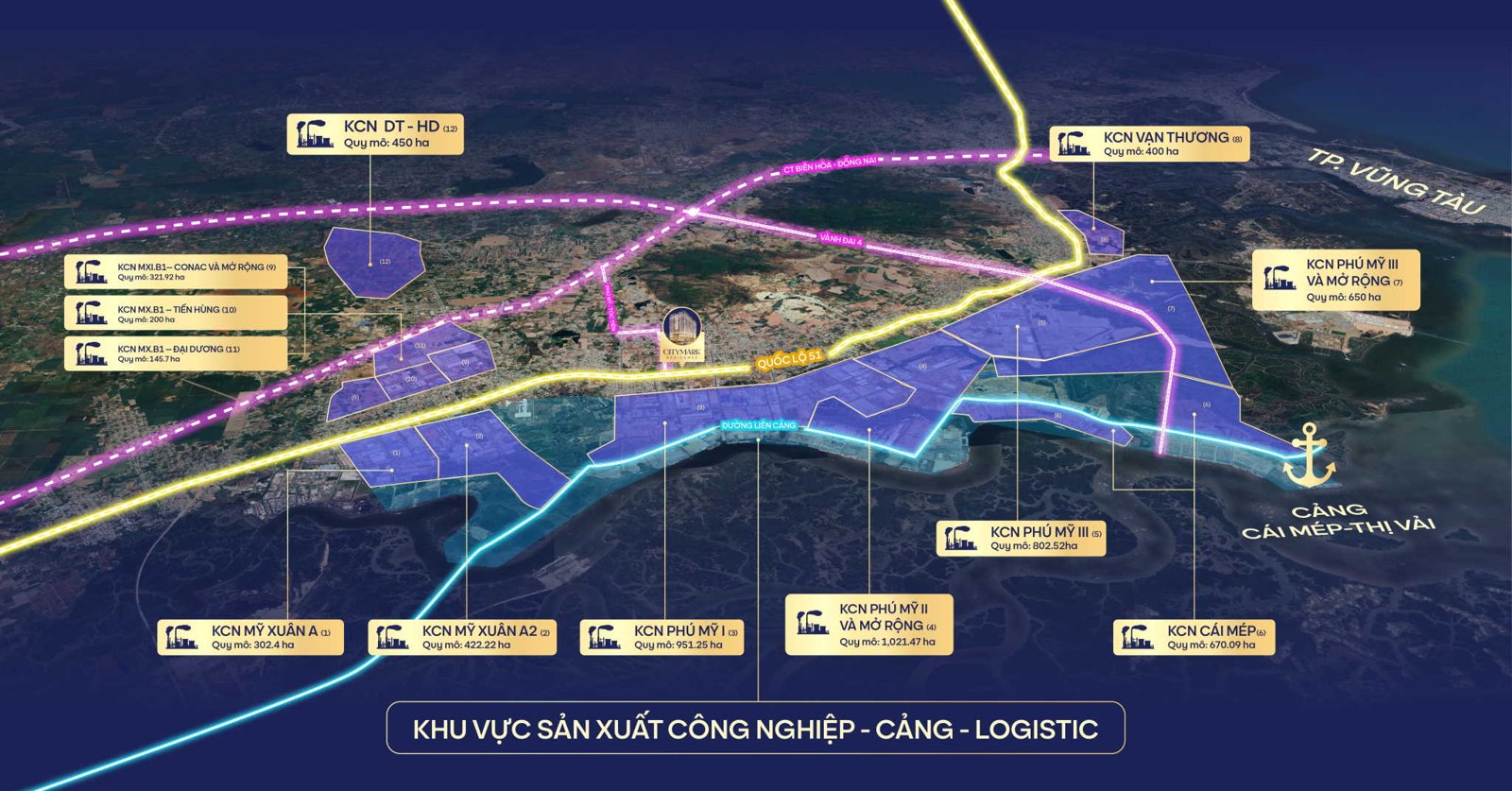 Kết nối khu công nghiệp, cảng